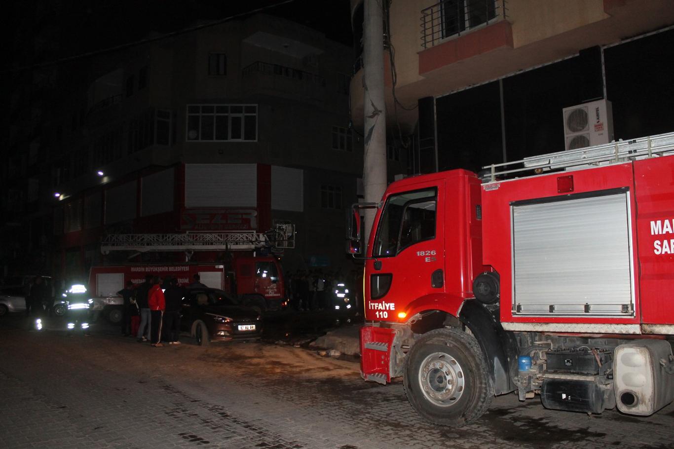 Kızıltepe’de iş yeri yangını